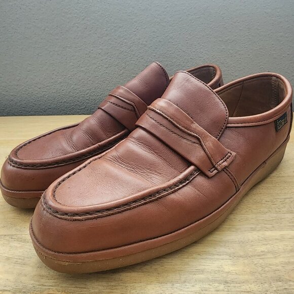Vintage Dexter Brown Leather Slip On Loafers Mens Size 9.5 USA main image 4